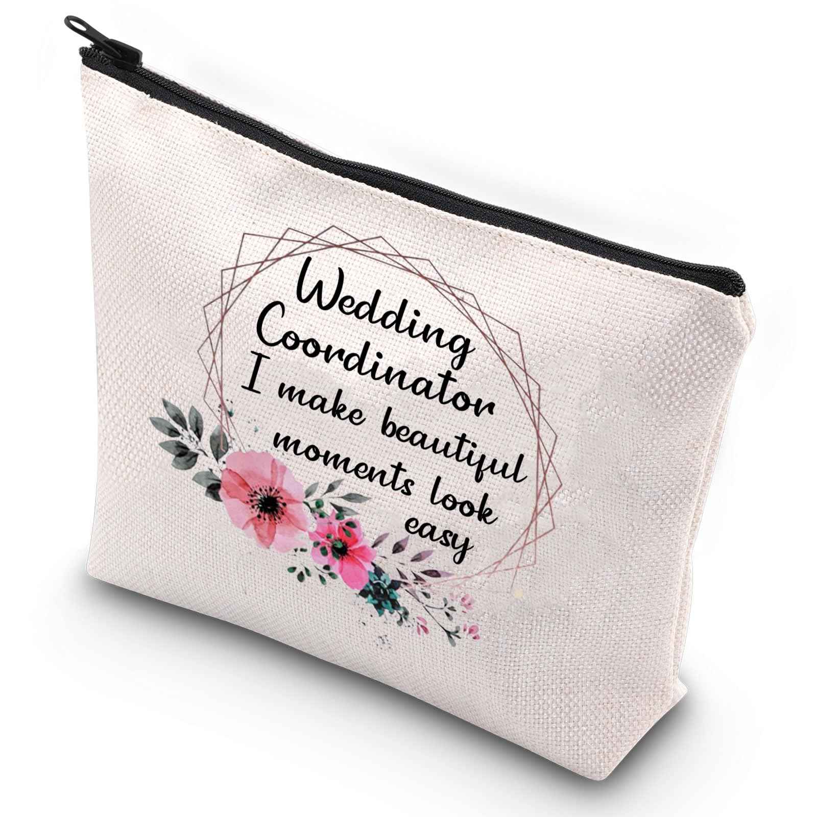 G2TUP Wedding Coordinator Gift Wedding Party Accessory Pouch I Make Beautiful Moments Thank You Planner (Wedding Coordinator Zip Bag)