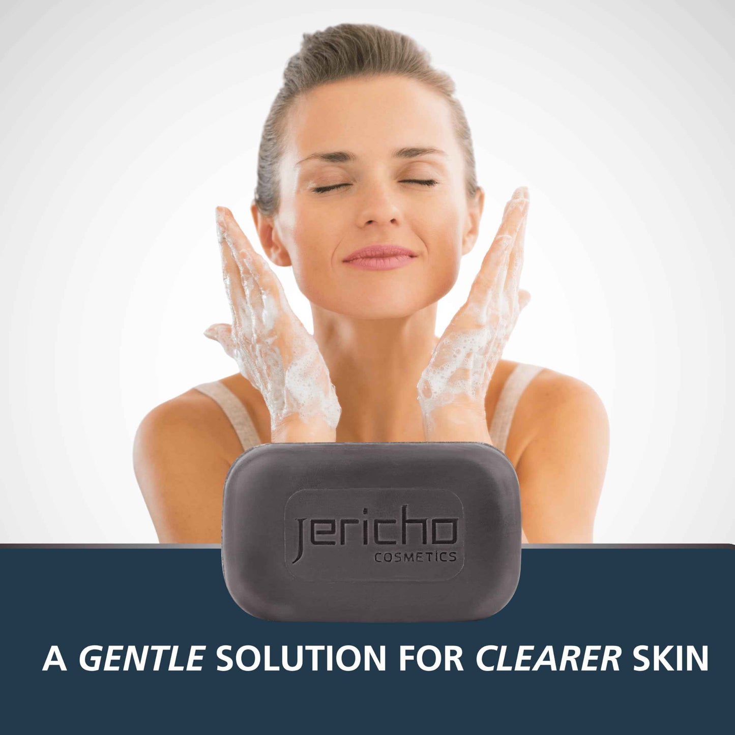 Jericho Dead Sea Mud Soap Bar, Natural Face & Body Detox with Exfoliating Dead Sea Minerals & Soothing Witch Hazel. 4.4 Oz /125g (Pack of 9)