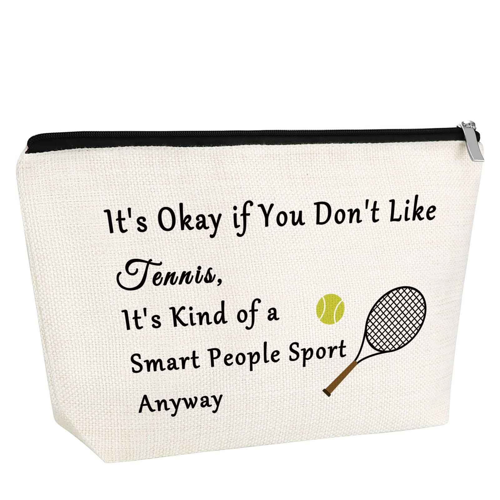 Funny Tennis Lover Gift Makeup Bag Tennis Player Gift Cosmetic Bag Tennis Bag Inspirational Gift For Tennis Player Tennis Gifts For Her Graduation Gift For Tennis Girl Cosmetic Pouch Christmas Gift
