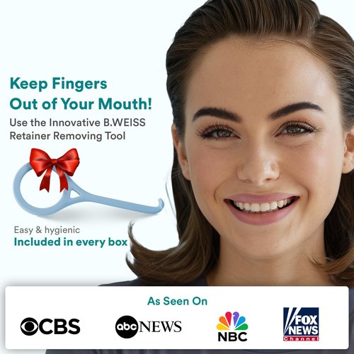 Retainer Cleaner Tablets, Invisalign Cleaner, Remove Stains, Odors & Plaque, Night Guard Cleaner, FSA & HSA Eligible, 4-Month Supply of PERSULFATE-Free Denture Cleaner, 120 Tablets, Mint-Scented