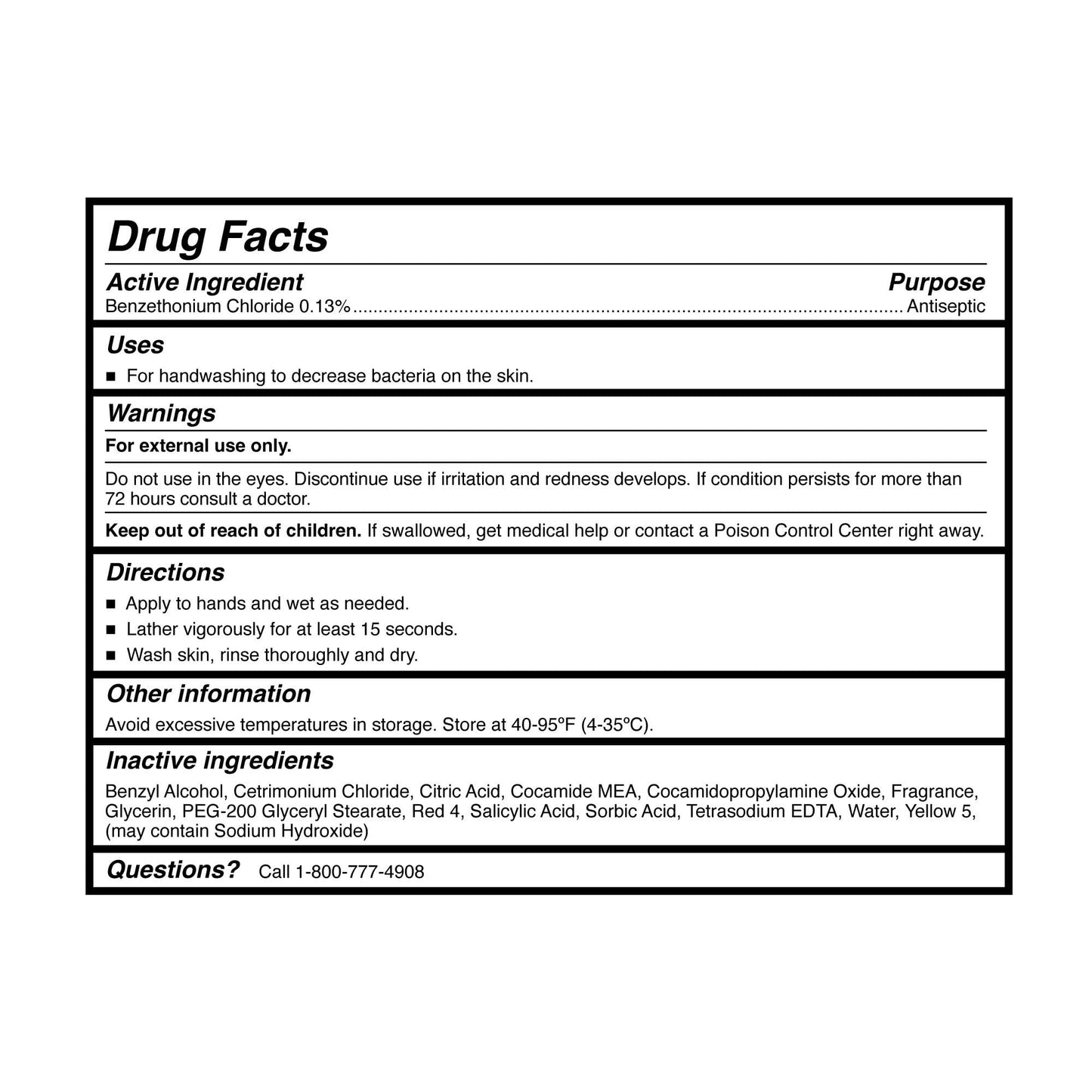 McKesson Antibacterial Liquid Hand Soap, 1 Gallon [Pack of 1] Refill, Clean Scent