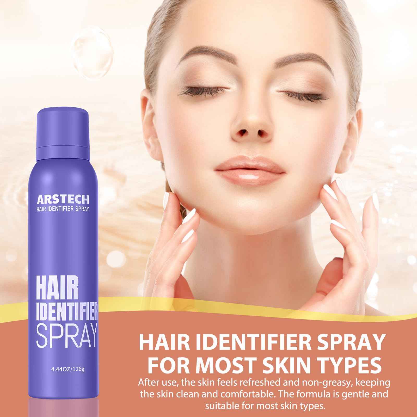 Dermaplane Razor for Women Face Hair Identifier Spray for Face Shaving Dermaplaning Tool Skin Body Dermaplaning Spray for Women with 16 Facial Razor Face Shaver Kit Facial Hair Removal (Purple 4 Pack)