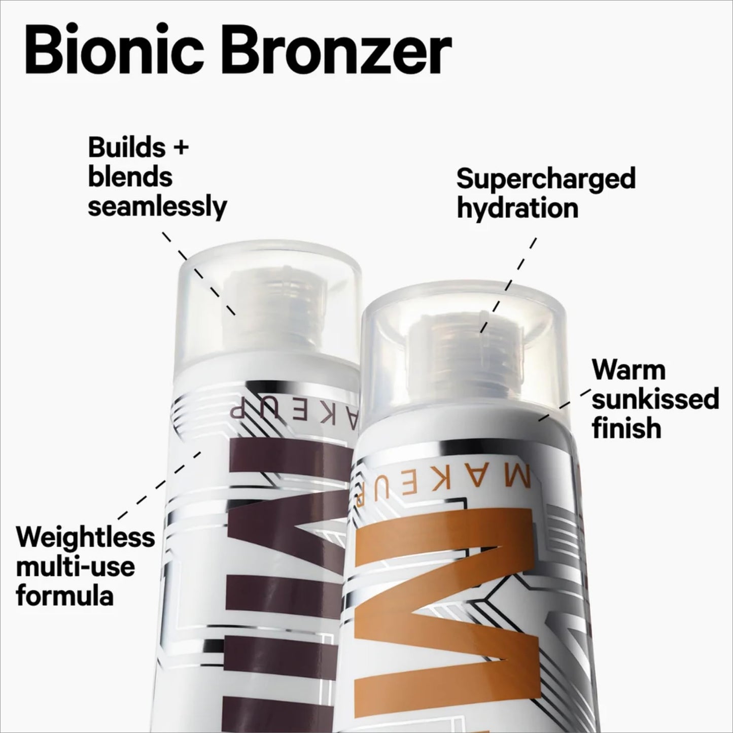 Milk Makeup Bionic Bronzer, Time Travel (Light Bronze) - 0.6 fl oz - Hydrating Liquid Bronzer - Buildable, Blendable Color - Warm, Sunkissed Finish - Weightless - Vegan, Cruelty Free