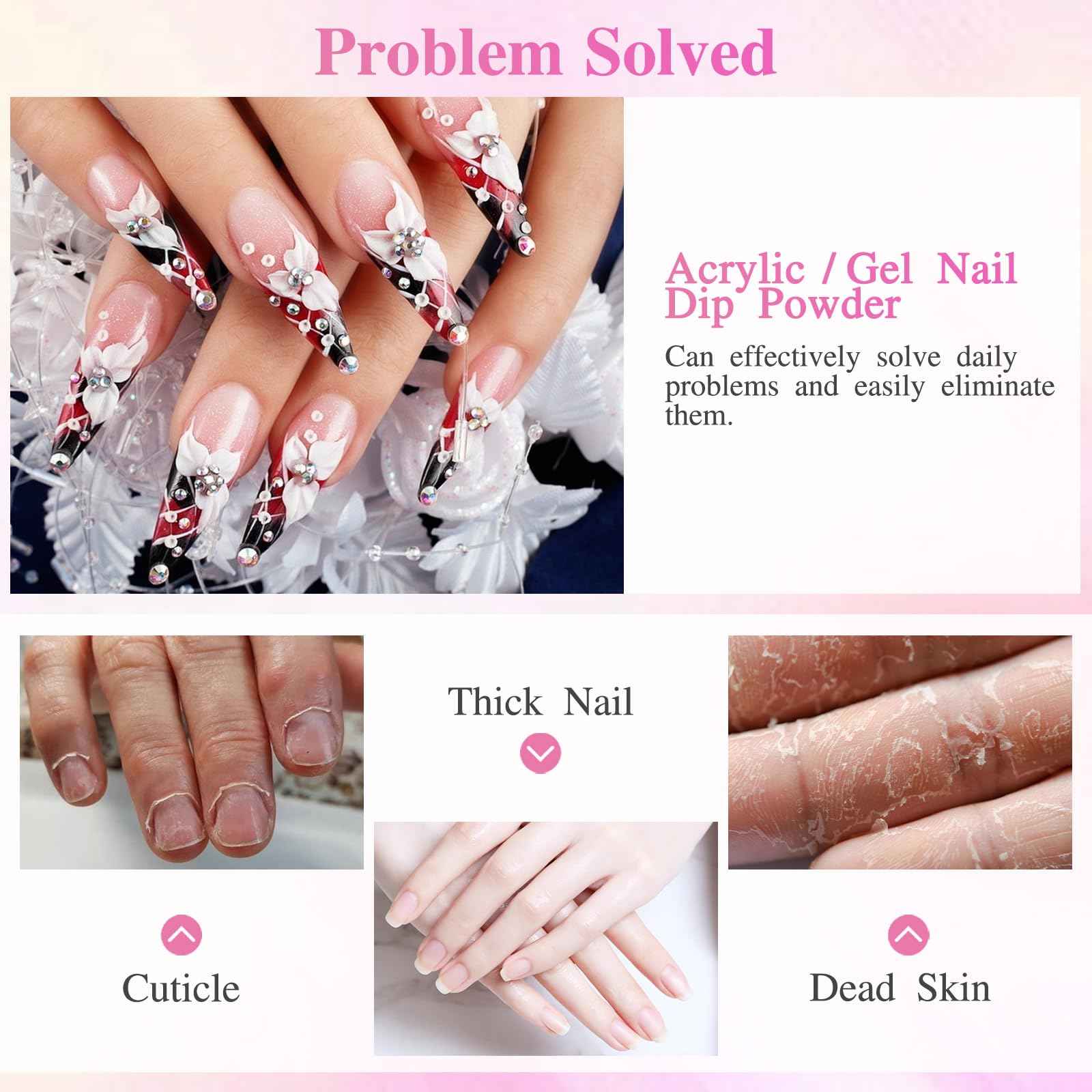 Professional Electric Nail Drill File,45000RPM Portable Machine E File with Bits & Base,Rechargeable Cordless Nail Drill Kit for Shaping,Removing & Polishing Acrylic Nails Gel for Salon Home (Pink)