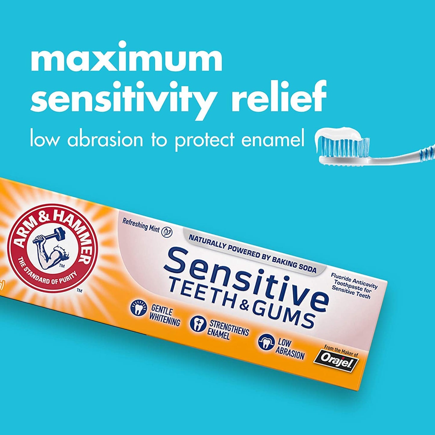 ARM & HAMMER Sensitive Teeth & Gums Toothpaste 4.5 oz (Pack of 10)