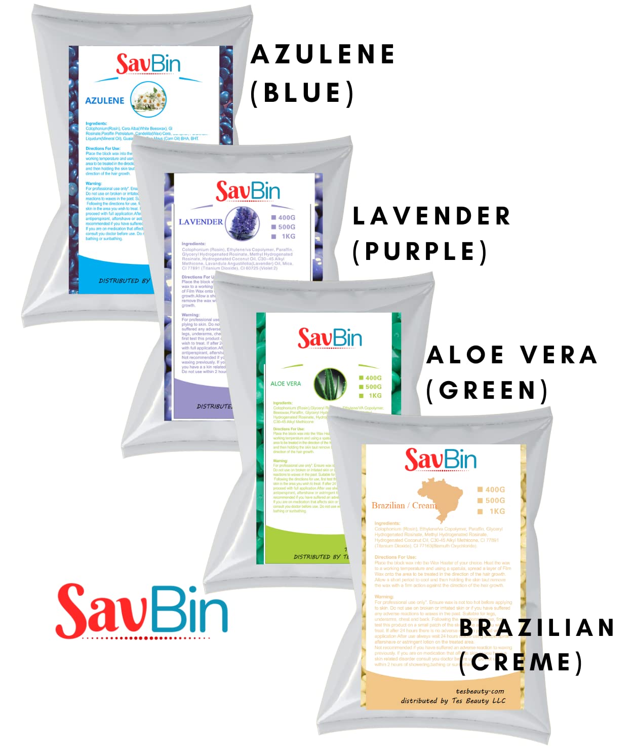 SAVBIN Brazilian Creme Hard Wax Beans (4.4 LBS VALUE Pack (total 2000 grams))