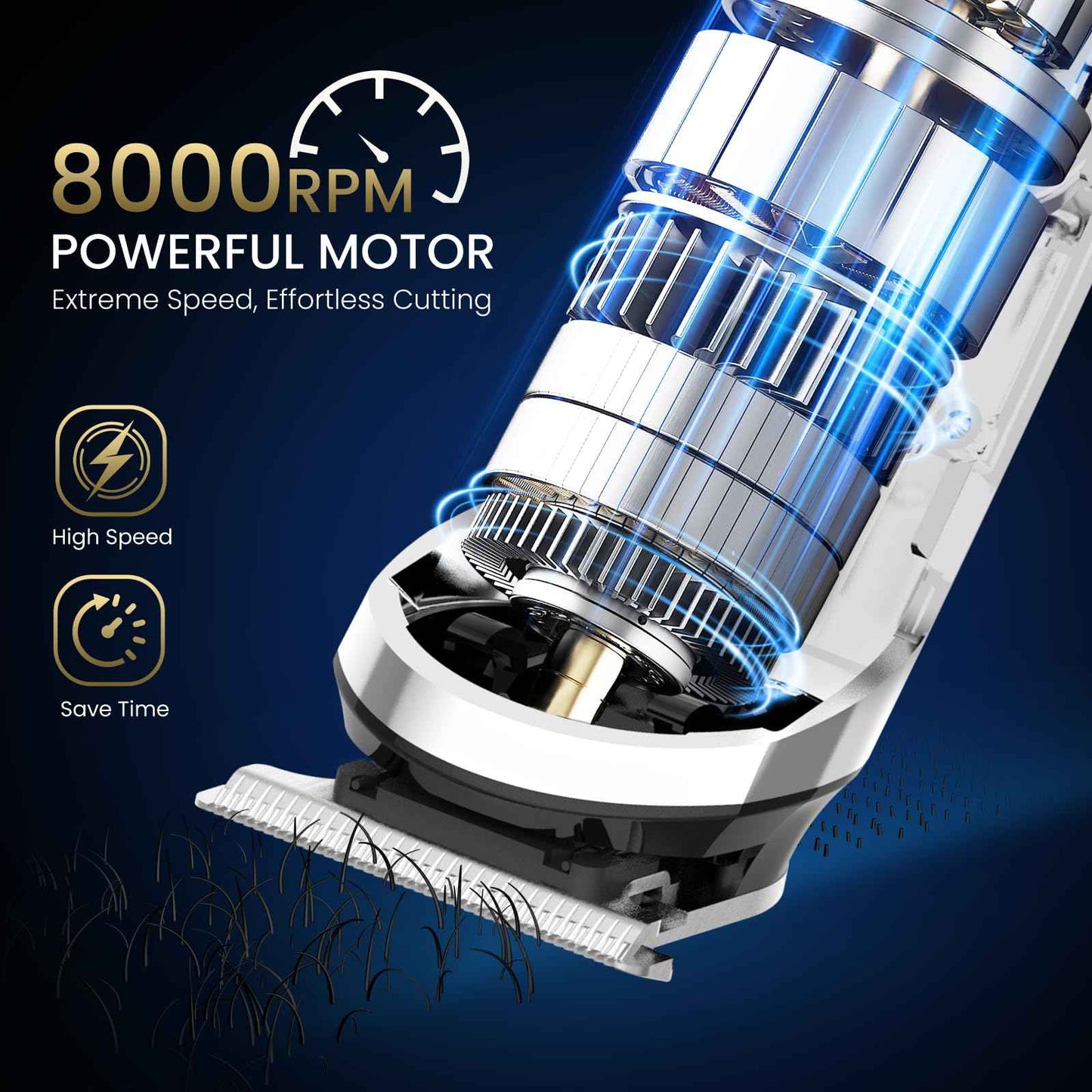 Ufree 3-in-1 Beard Trimmer Kit, Men's Electric Shaver Razor for Mustache Body Nose Facial Hair, Professional Hair Trimmer, Rechargeable Clippers, Waterproof Beard Grooming, Birthday Gifts for Men