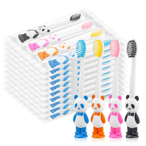 Disposable Toddler Toothbrush Kids Bulk Pack of 200,Suction Cup Bulk Children Toothbrushes for Kid Age 2+ Individually Wrapped Animal Toothbrush for Boys,Girls,for Home,School,Camp,Daycare,Travel