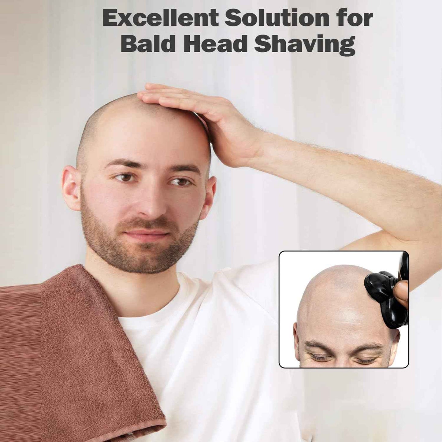 Pro Head Shaver Replacement Blades Compatible with Microtouch Titanium Head Shaver,Precision Electric Shaving for Bald Men. (4 Pack)