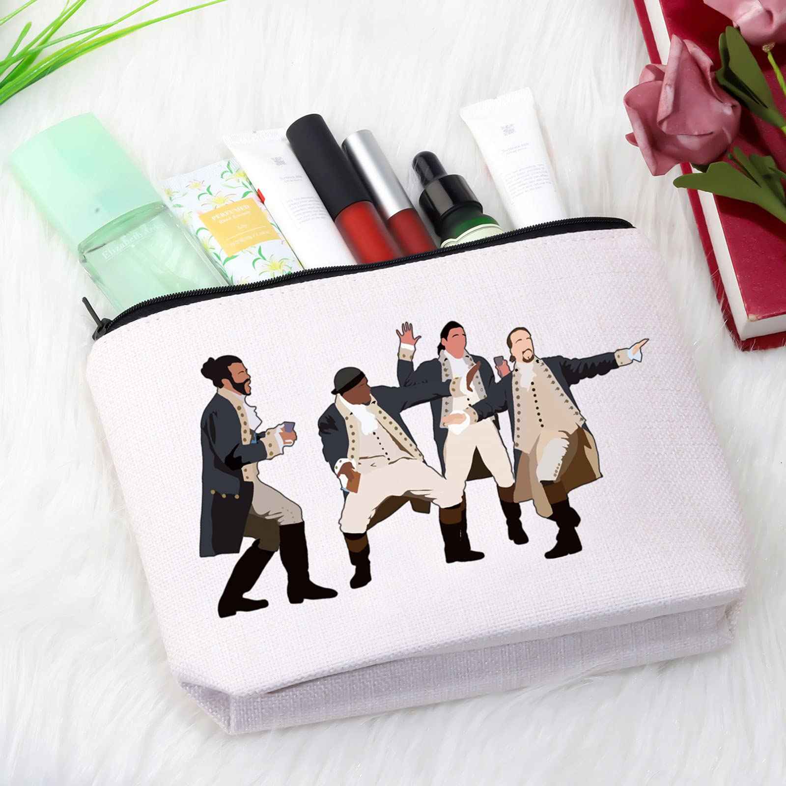GJTIM Musical Gift Musical Theatre Makeup Bag Theatre Accessory Zipper Pouch for Musical Fans (HamMusical Makeup)