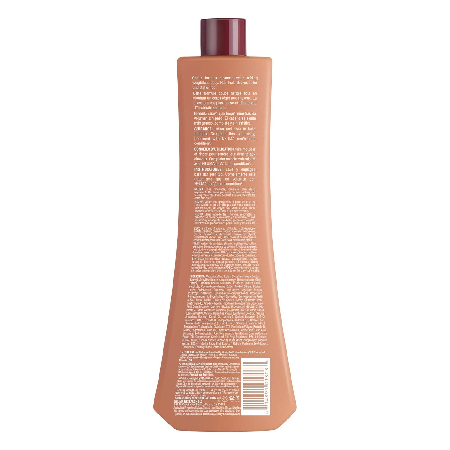 NEUMA neuVolume Shampoo, 25.4 Fl Oz