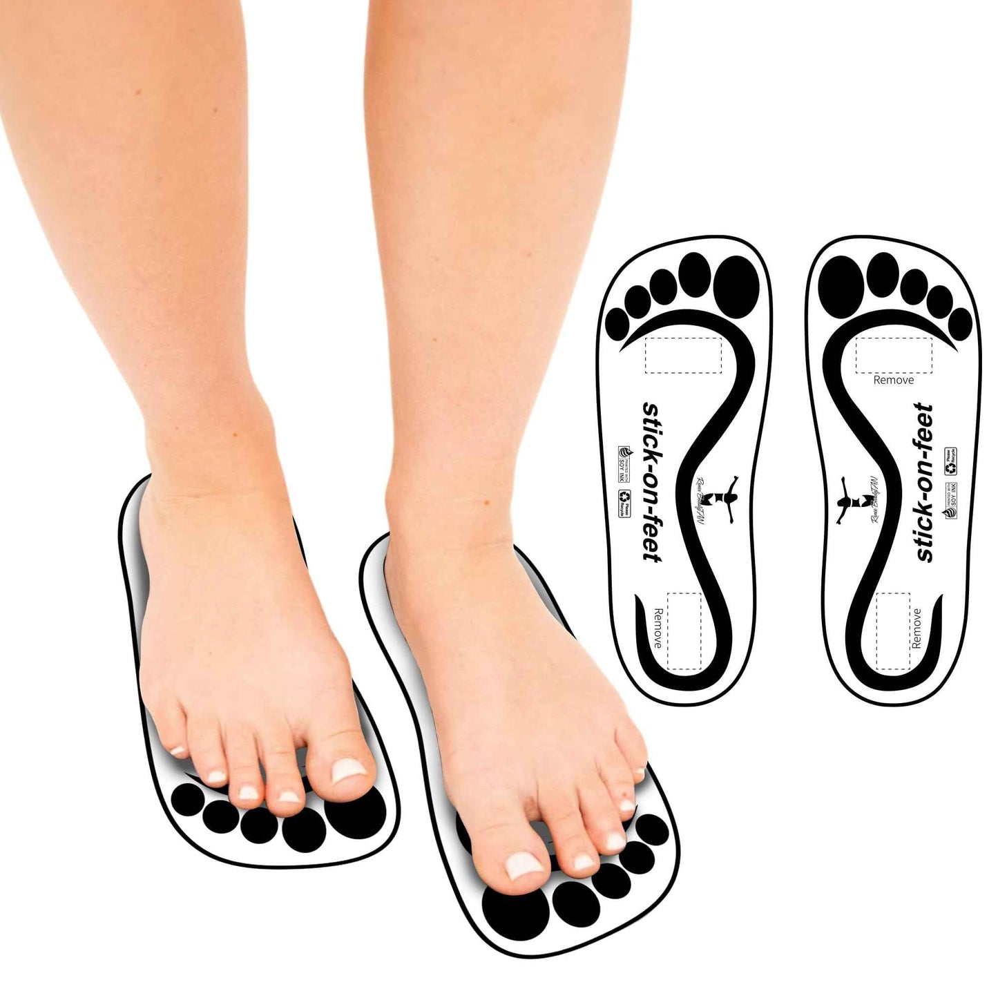 Economy 150 Pairs(300feets) Disposable Black Stick on Feet Spray Sunless Tanning Sole Protector