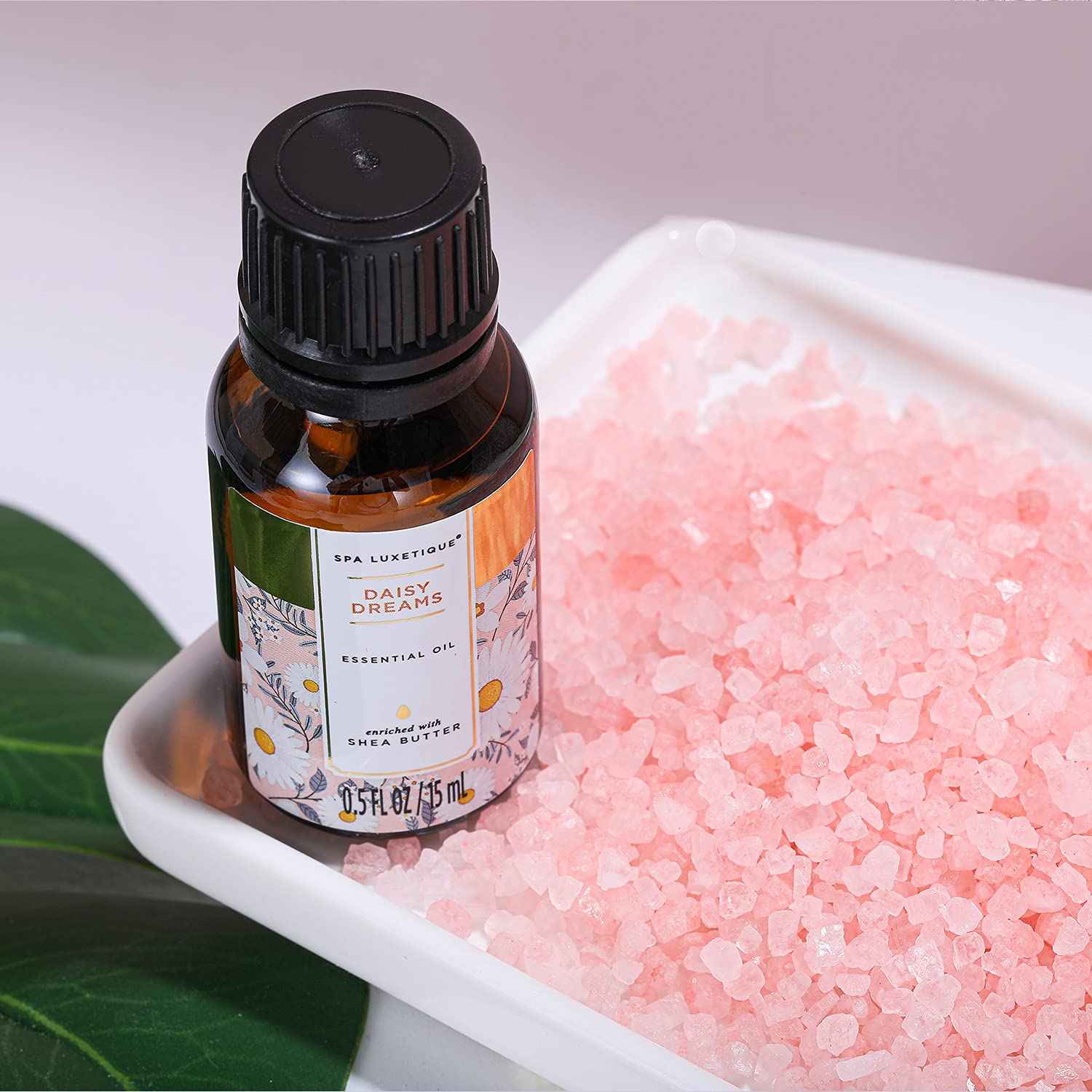 Spa Luxetique Gift Baskets for Women, Dasiy Dream Scented 15pcs Bath Gift Sets with Shower Gel, Hand Cream and Tote Bag, Mother's Day Gifts for Mom