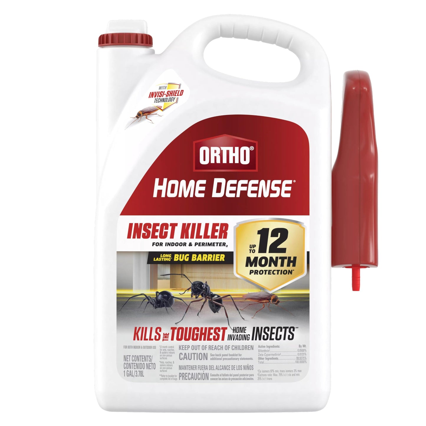 Ortho Home Defense Insect Killer for Indoor & Perimeter2, Controls Ants, Roaches, Spiders, and More, 1 gal.