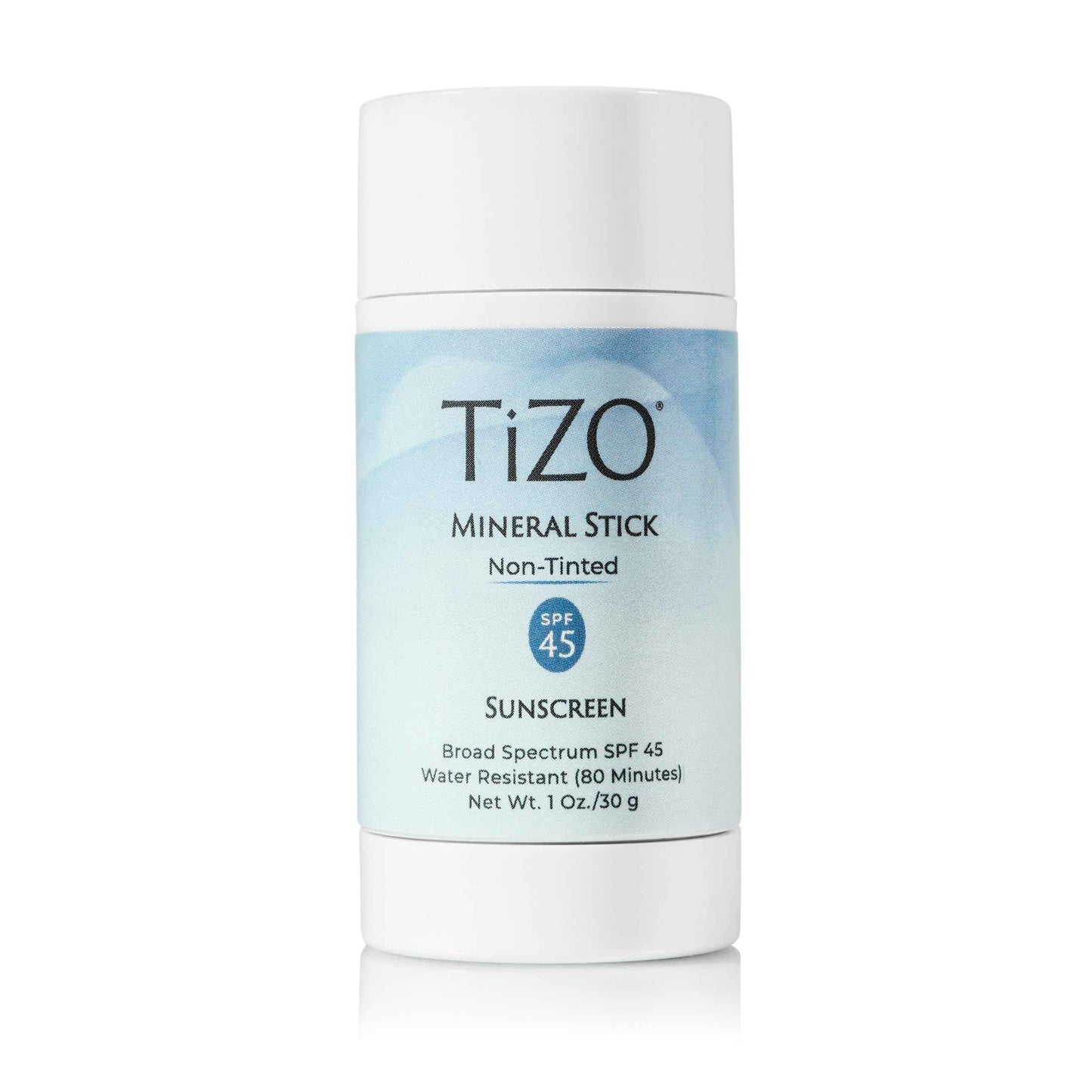 TiZO Mineral Stick SPF 45 | Non-Tinted | Water Resistant (80 minutes) | Broad Spectrum Sunscreen | UVA/UVB Protection | For all skin types | Easy On-the-Go Application | 1 oz / 30 g