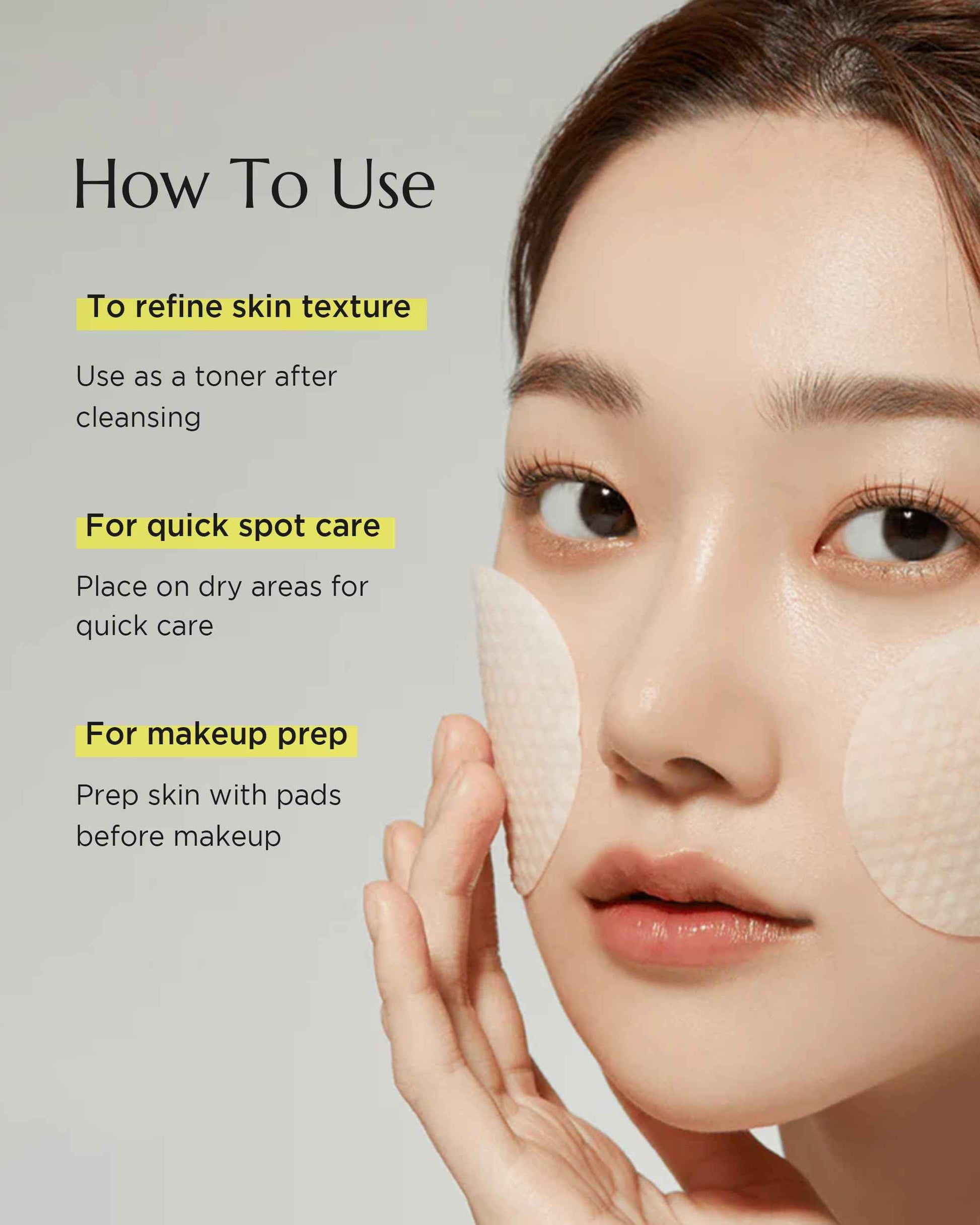 CHICHO Dill Light Toner Pads 82.9% Dill Extract Green Tea Centella Korean Face Exfoliating and Moisturizing Pad Sensitive Skin Vegan OEKO-TEX Cotton - For Dull & Rough Skin, 80 Pads