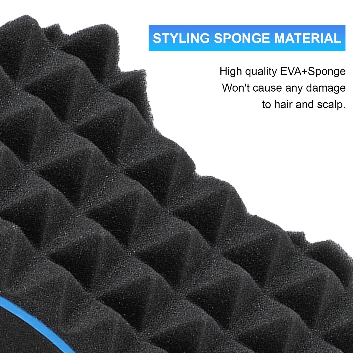 Curling Sponge Glove with Hair Twist Comb for Natural Curls - Men and Women