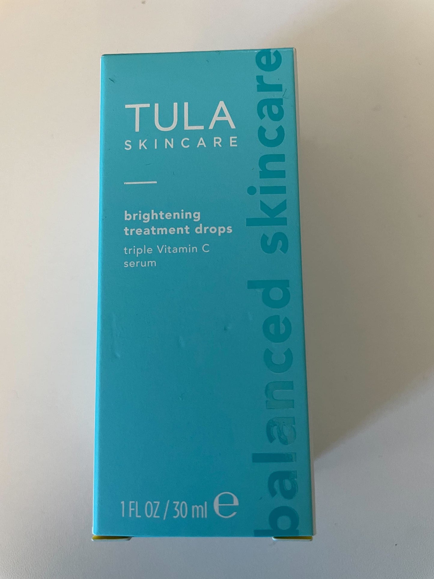 TULA Skin Care Brightening Treatment Drops - Vitamin C Serum, Brightens the Look of Dull Skin & Dark Spots, 1 fl oz.