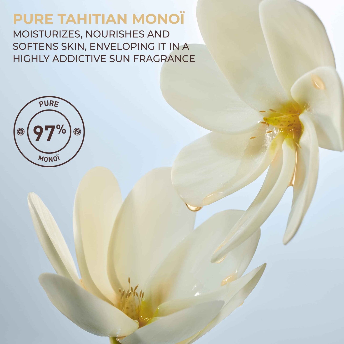 Yves Rocher Monoï de Tahiti Traditional Nourishing Oil for Body and Hair – 3.4 Oz – 1 Ct