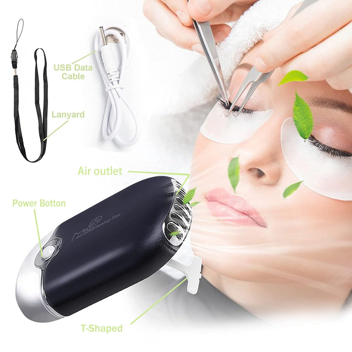 Eyelash Extension Practice Kit with Mannequin Head, Lashes, Glue, Remover, Tweezers and Brush for Beginners