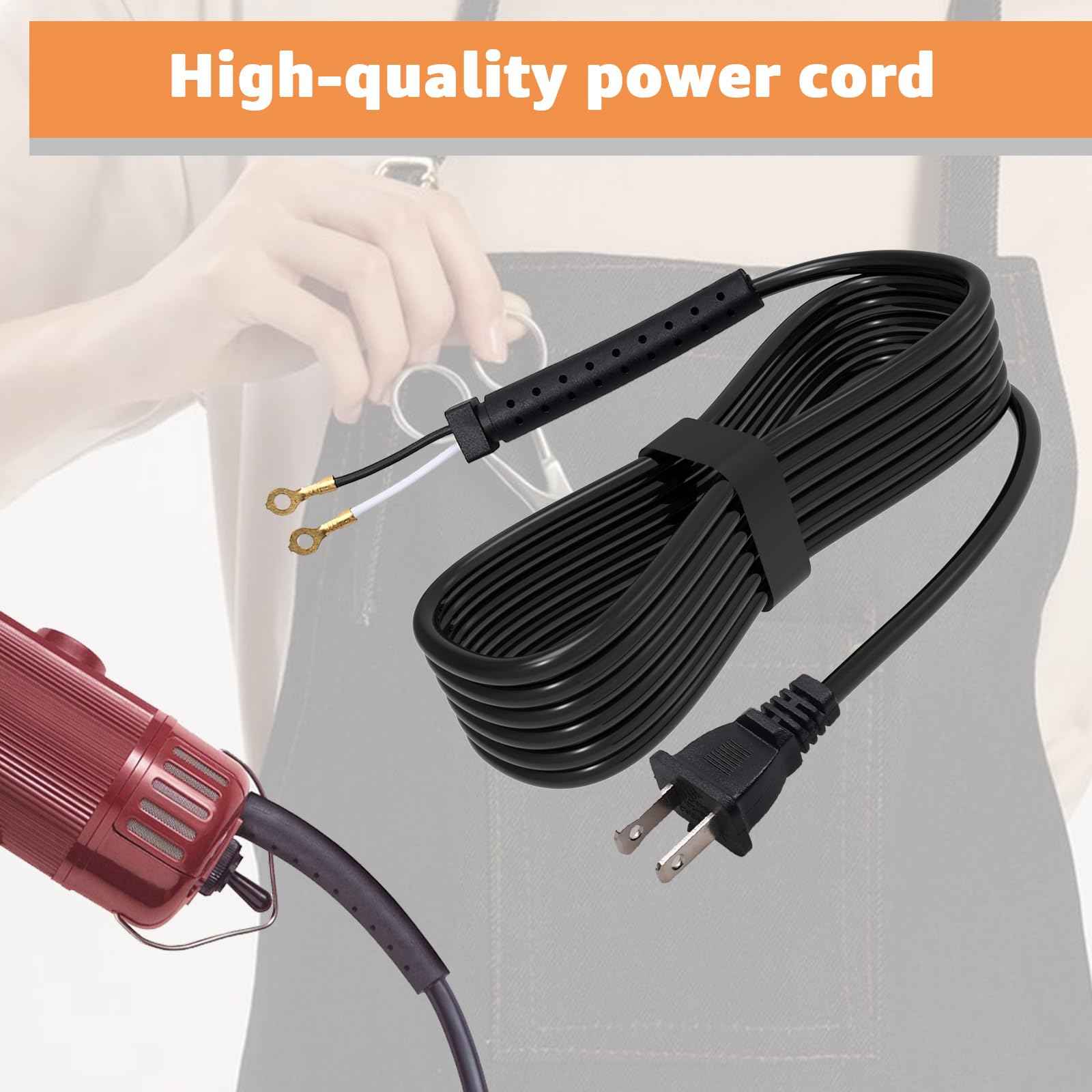 Replacement Power Cord for Oster Classic 76 Clippers - Exact Fit, Durable & Easy to Install - Compatible with Oster 76 Hair Clippers