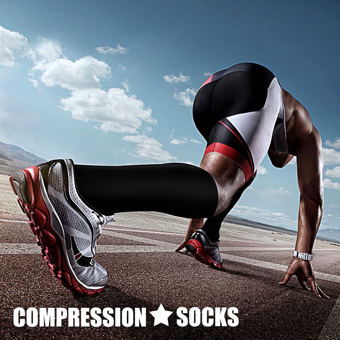 CHARMKING Compression Socks for Women & Men Circulation (3 Pairs) 15-20 mmHg is Best Athletic for Running, Flight Travel, Support, Cycling, Pregnant - Boost Performance, Durability (S/M, Multi 54)