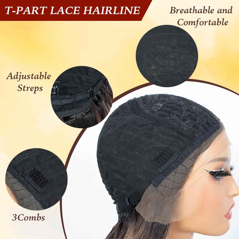 Rebecca Q Long Wavy Synthetic Lace Front Wig for Women 30 inches Middle Part Natural Hairline Heat Resistant Fiber Wigs for Daily Party (Blown Blonde)