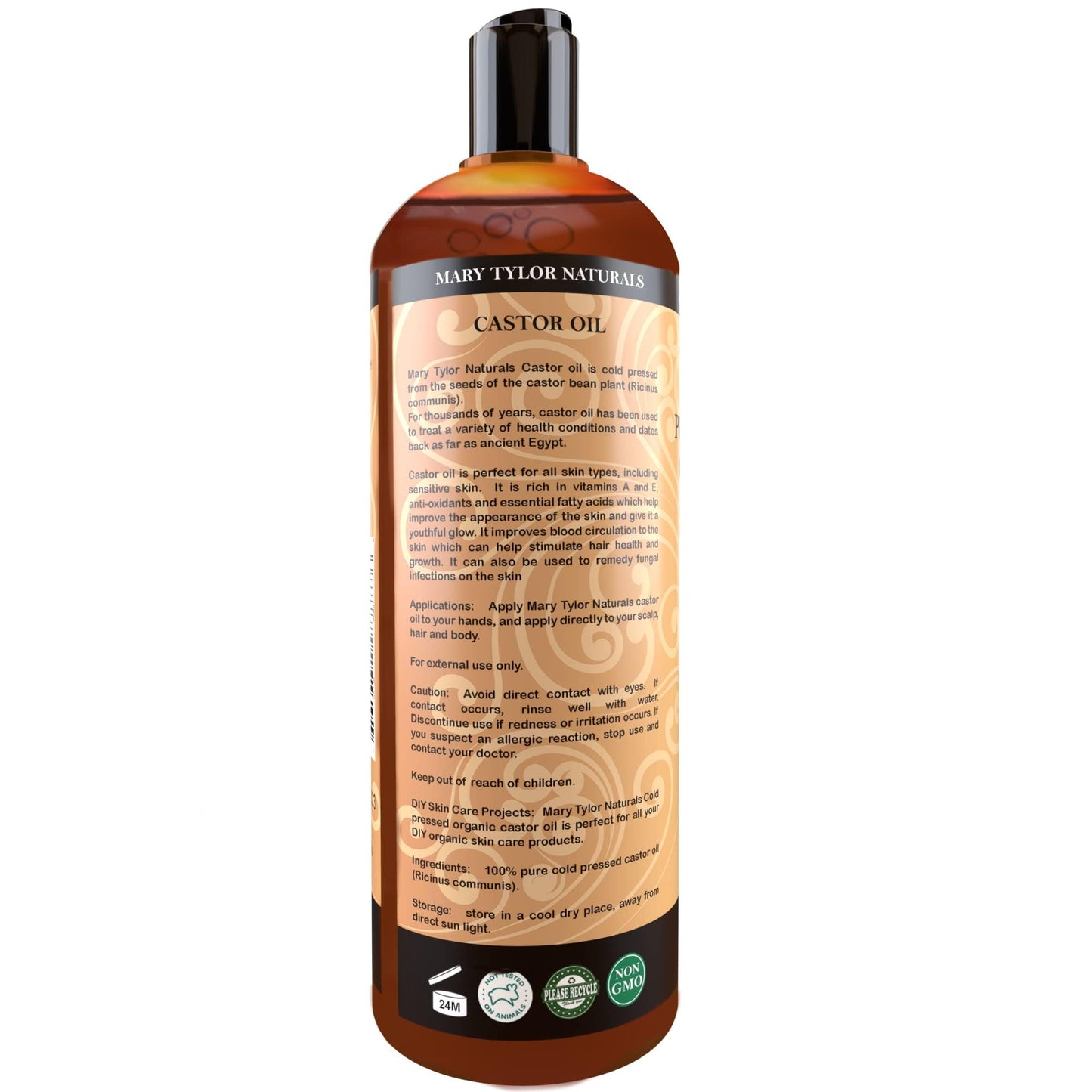 Mary Tylor Naturals Organic Neem Oil (16 oz), USDA Certified, Cold Pressed, Unrefined, Premium Quality, 100% Pure Great for Skincare and Hair Care