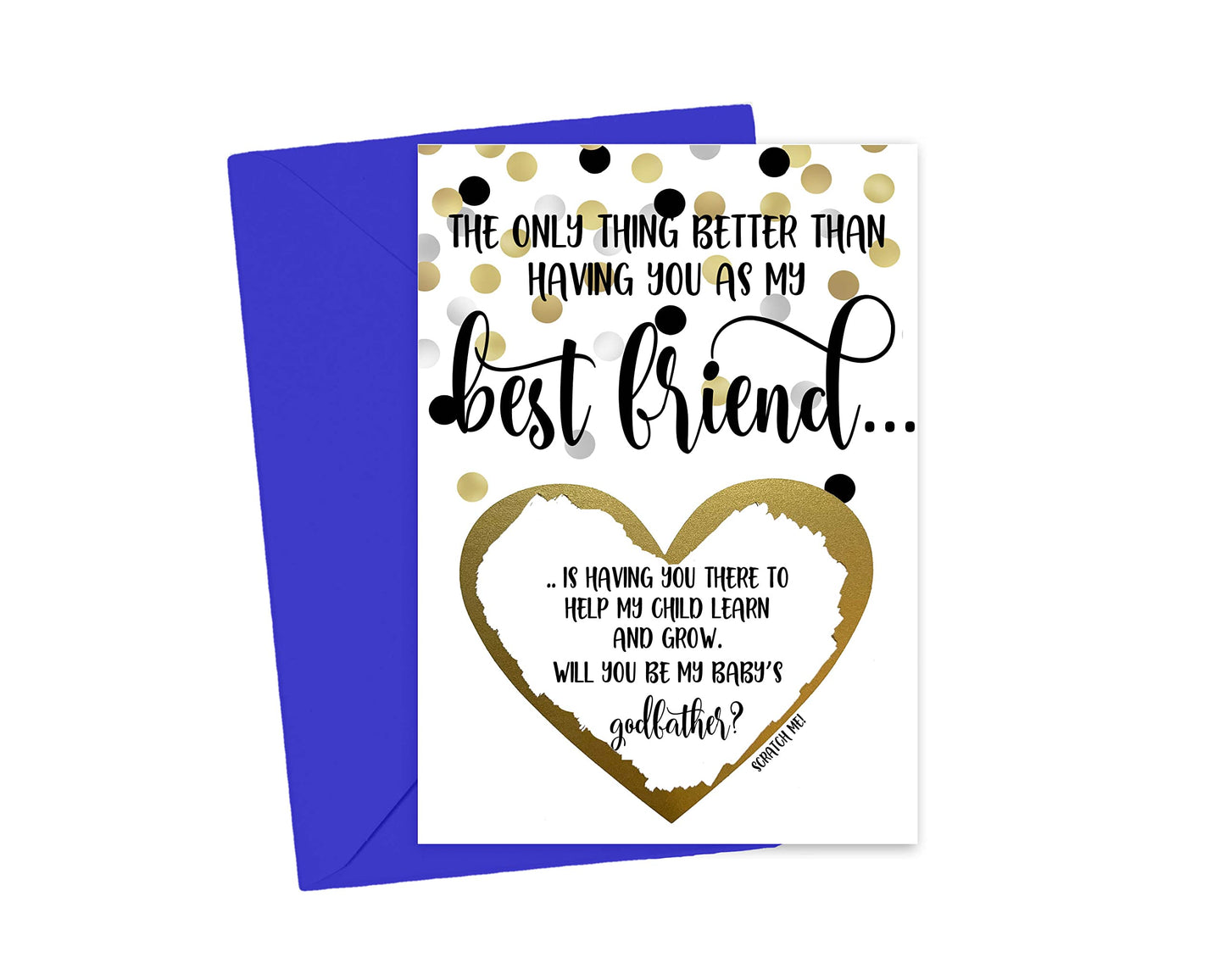 Will You Be My Godfather Scratch Off Card for Best Friend, Godfather Proposal for Best Friend, Uncle (Best Friend Godfather)