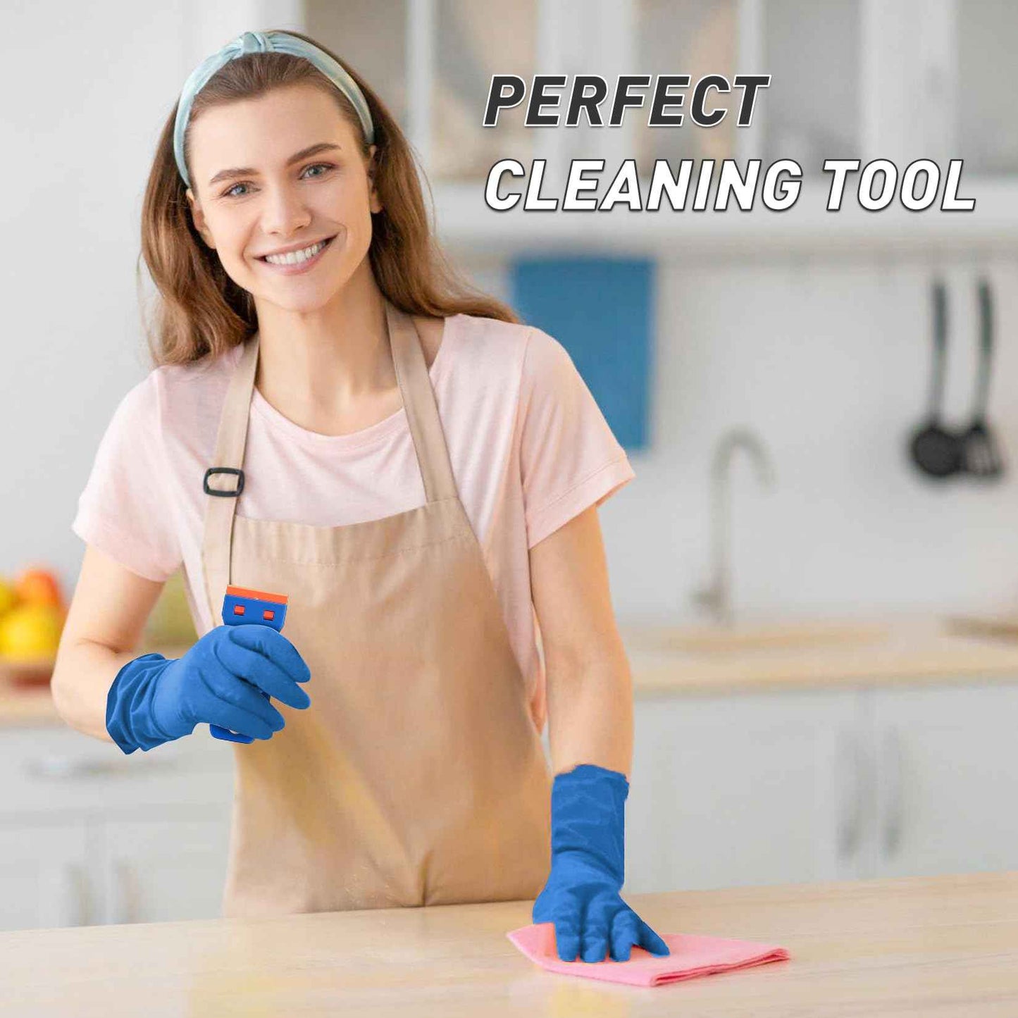 DIYSELF 2 Pack Plastic Razor Blade Scraper, 100PCS Plastic & Metal Razor Blades