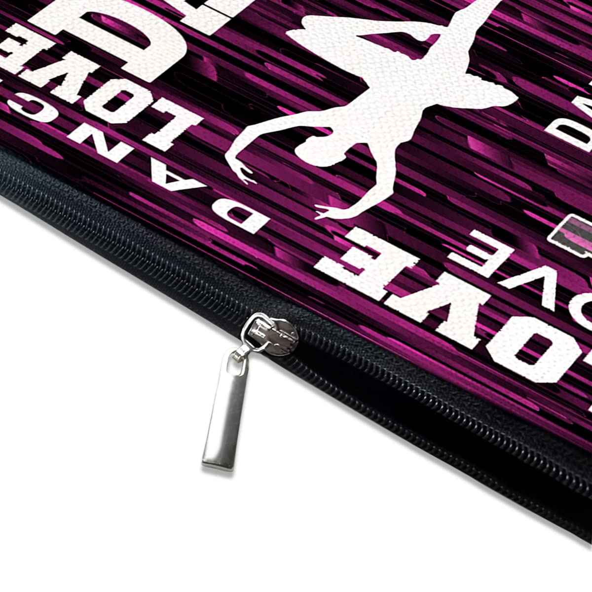 Givotin Cute Makeup Bag for Purse Canvas Waterproof Funny Cosmetic Bags for Women Zipper Travel Toiletry Pouch-Dance Makeup Bags