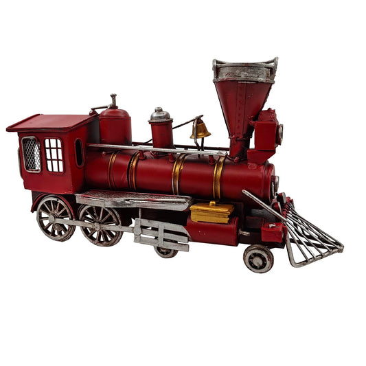 YCHTEWY-Metal Model Locomotive Classic Locomotive Collectible Model Train Classic Home Decor, Metal Locomotive Christmas Decor ，Unique of VintageTable Top Decor. (D)