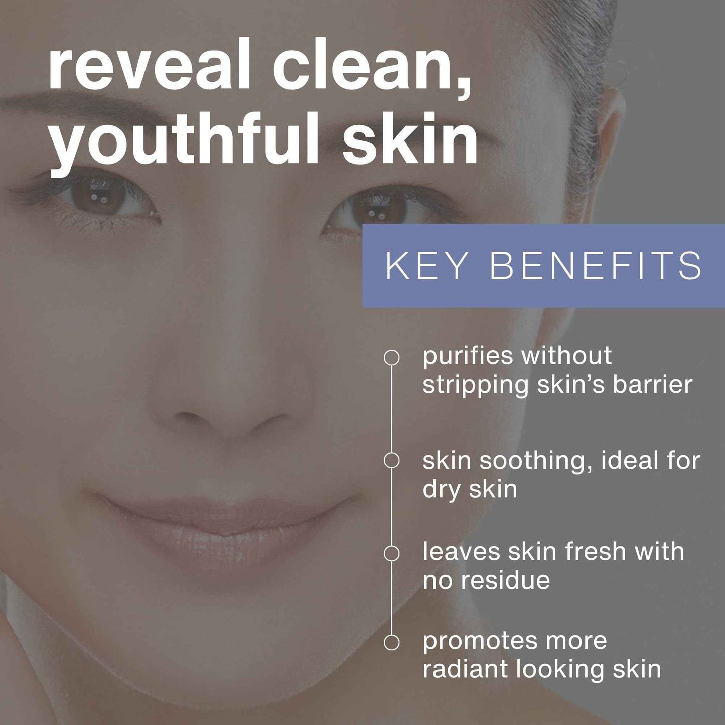 eraclea Purifying Cream Cleanser, Gentle Daily Cleanser with Hyaluronic Acid, Hydrating Face Moisturizer for Dry Skin, Soothing Face Wash Removes Impurities, Oil, and Makeup for Radiant Skin (4 fl oz)