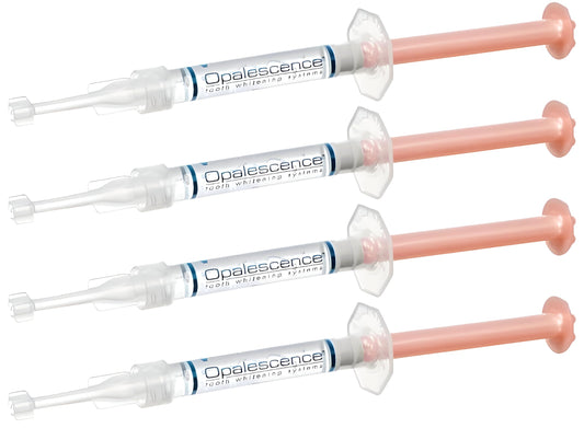 Opalescence 20% with PF Gel Syringes Teeth Whitening (2 Packs / 4 Syringes) Refill Kit Carbamide Peroxide. Made by Ultradent, in Melon Flavor. Tooth Whitening Refill Syringes 5401-2