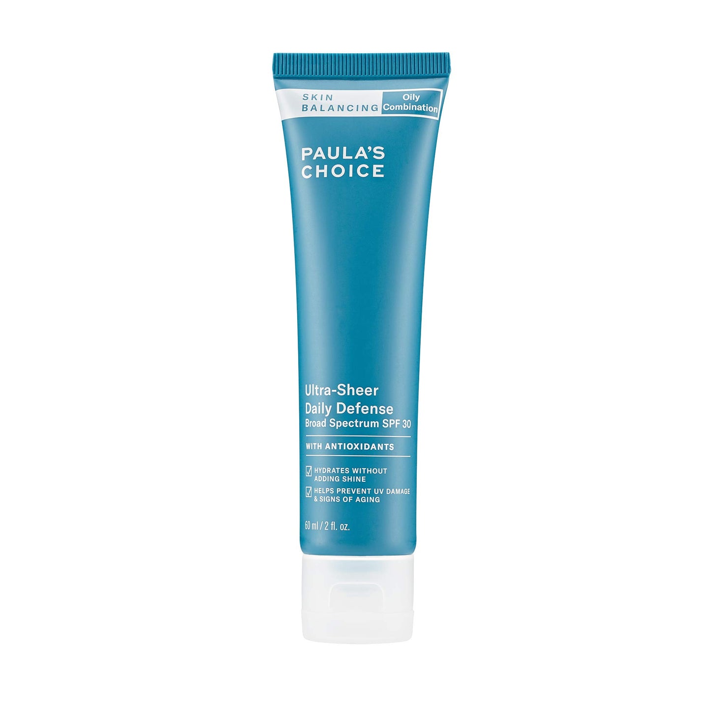 Paula's Choice SKIN BALANCING Ultra-Sheer Daily Defense SPF 30 Oil-Free Moisturizer, 2 Ounce Tube