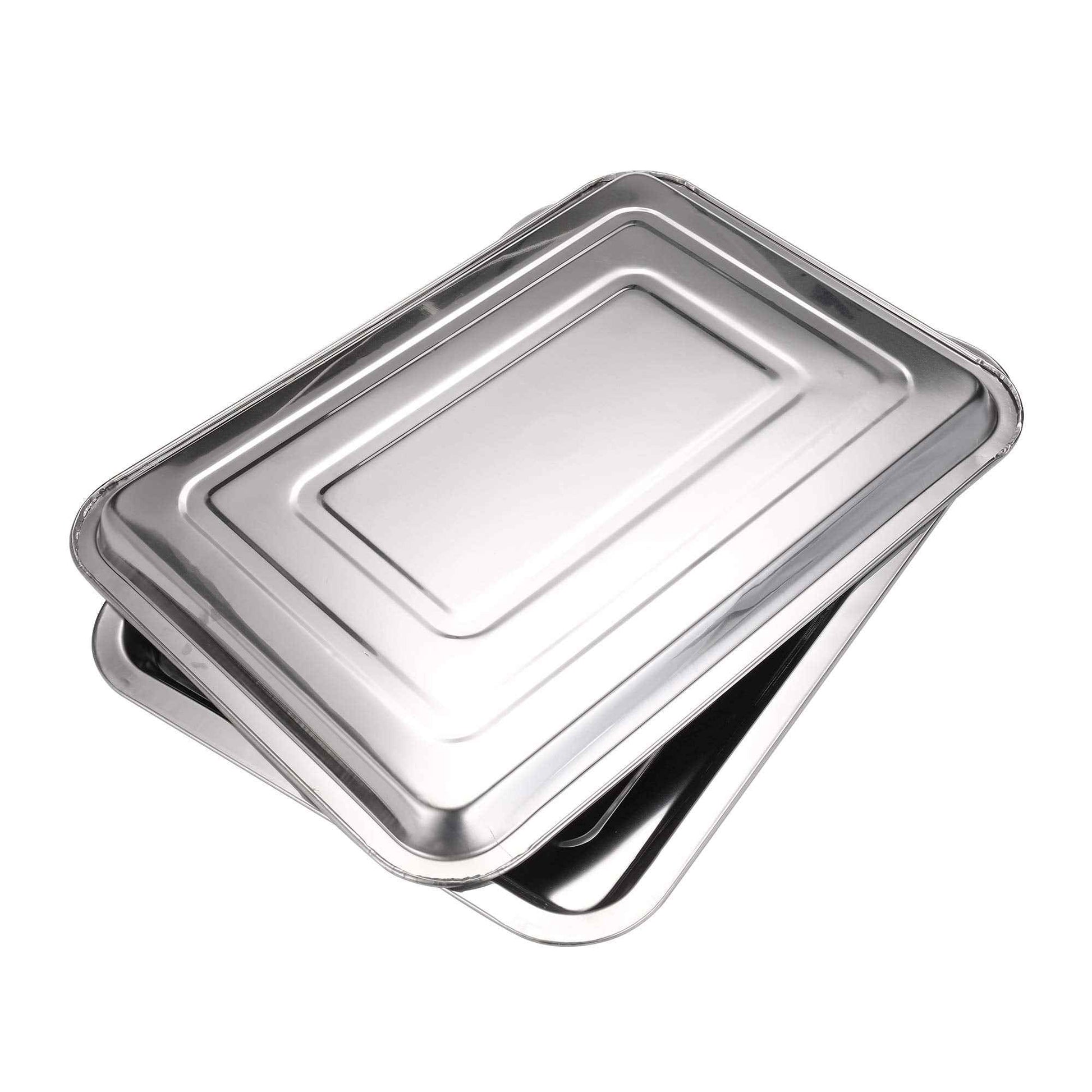 New Star Tattoo 3 Pack Stainless Steel Tattoo Trays 13 1/2" x 10" Dental Body Piercing Instrument Tool Flat