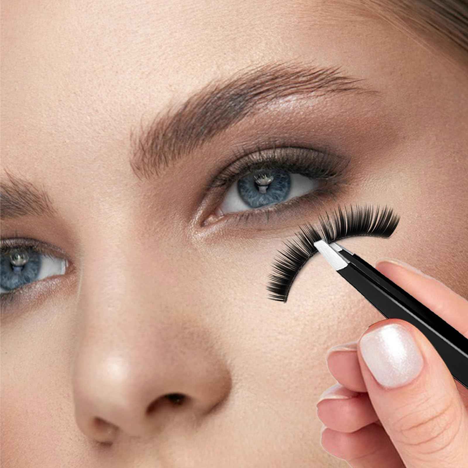 4Pcs Eyebrow Tweezers Set,Tweezers for Women Facial Hair Professional Stainless Steel Tweezers Precision Tweezers Set,Suitable for Removing Inward Growing Hair Eyebrows and Facial Hair(black)