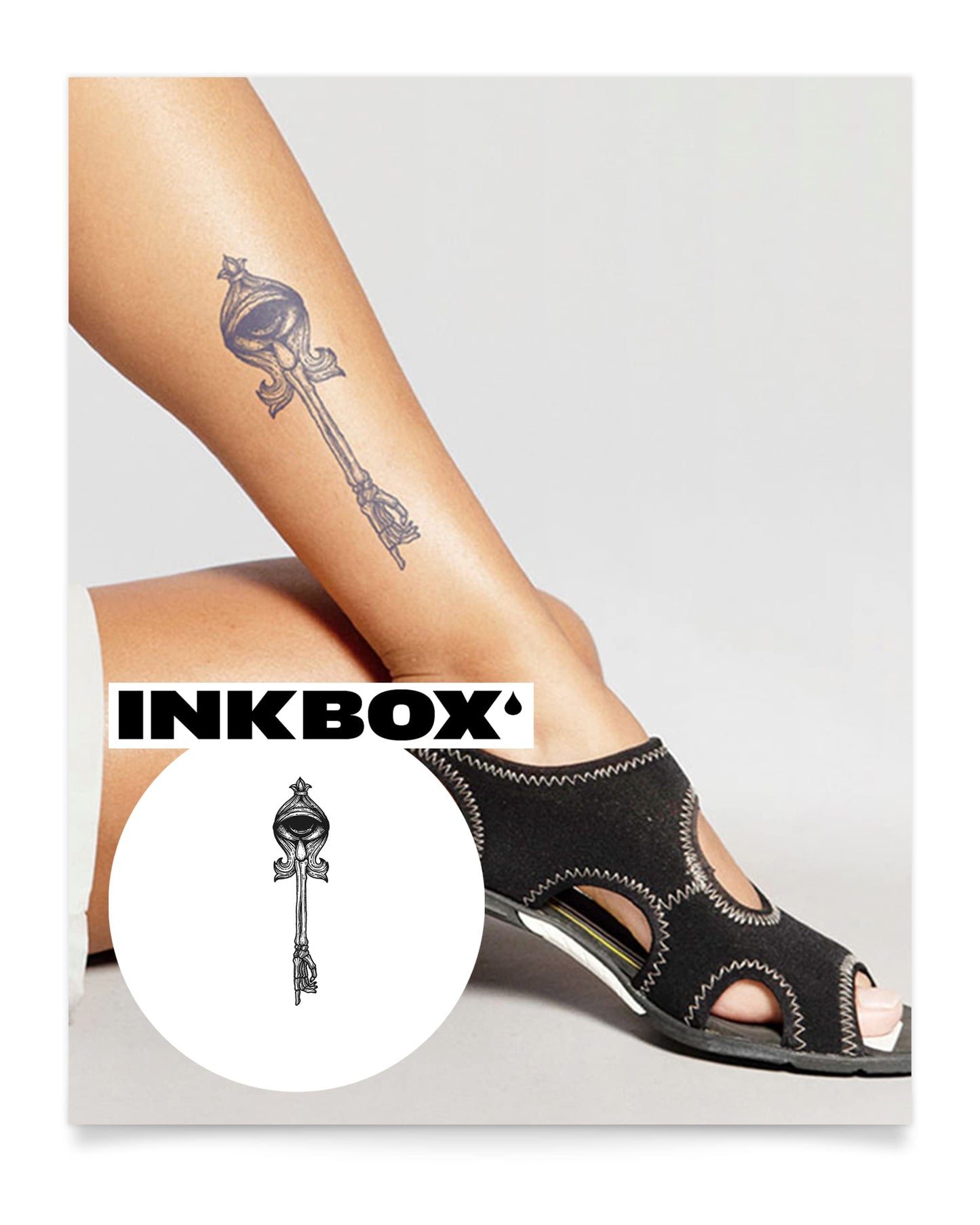 Inkbox Temporary Tattoos, Semi-Permanent Tattoo, One Premium Easy Long Lasting, Water-Resistant Temp Tattoo with For Now Ink - Lasts 1-2 Weeks, Circa Trova, 7 x 2 in