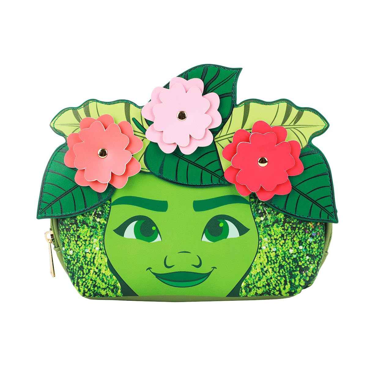 Bioworld Moana Te Fiti Green 6" Domed Cosmetic Case