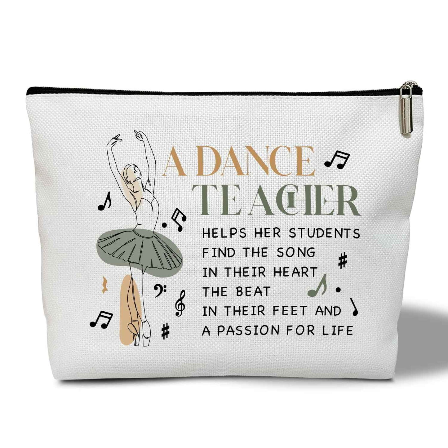 Rizotus Multifunction Makeup Bag Purse - Appreciation Gift for Her, Women, Coworker, Dance Teacher, Dancer, Travel Accessories
