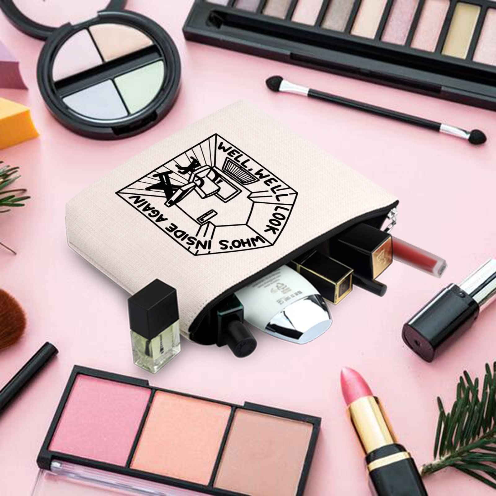 BLUPARK Bo Burnham Inspired Makeup Bag Bo Burnham Lyrics Gift Bo Burnham Fan Gift Inside Song Gift (well well Bo)