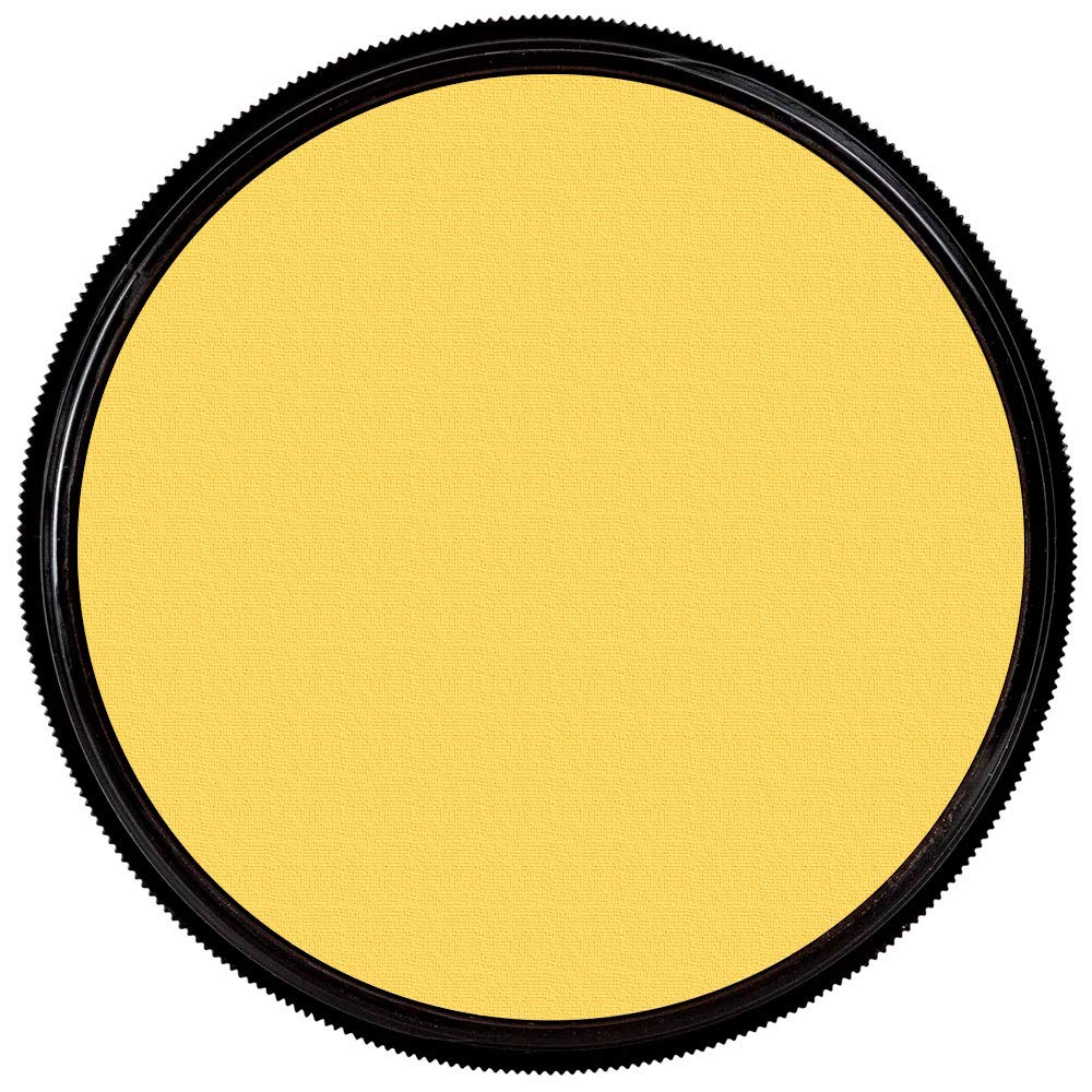 Mehron Makeup StarBlend Cake Makeup | Wet/Dry Pressed Powder Face Makeup | Powder Foundation | Yellow Face Paint & Body Paint 2 oz (56g)