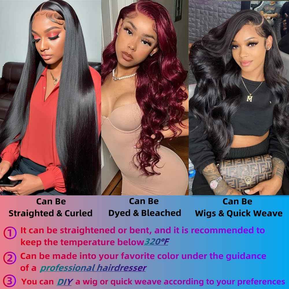 Superfect Brazilian Human Hair Bundles Body Wave 22 Inch 1 Bundle Human Hair Weave 12A 100% Unprocessed Virgin Hair Extensions Single Bundle Natural Black Color (Body Wave 1 Bundle, 22)