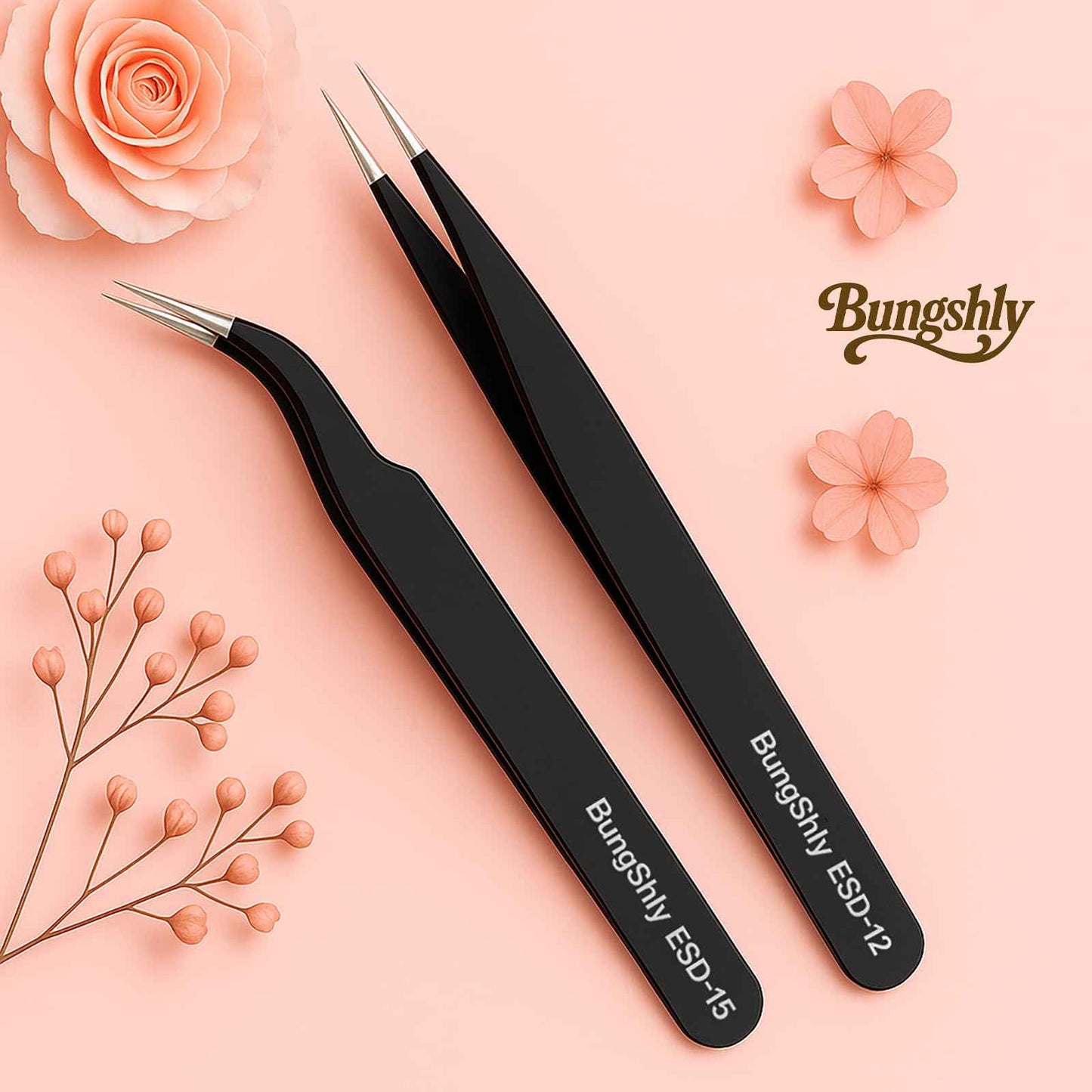 Tweezers Set – Precision Rhinestone, Nail Sticker & Charm Tweezers for Nail Art, DIY Nail Art Tools for Stickers, Decals, Ideal for Gel Nails, Flower, Heart, and Fruit Designs