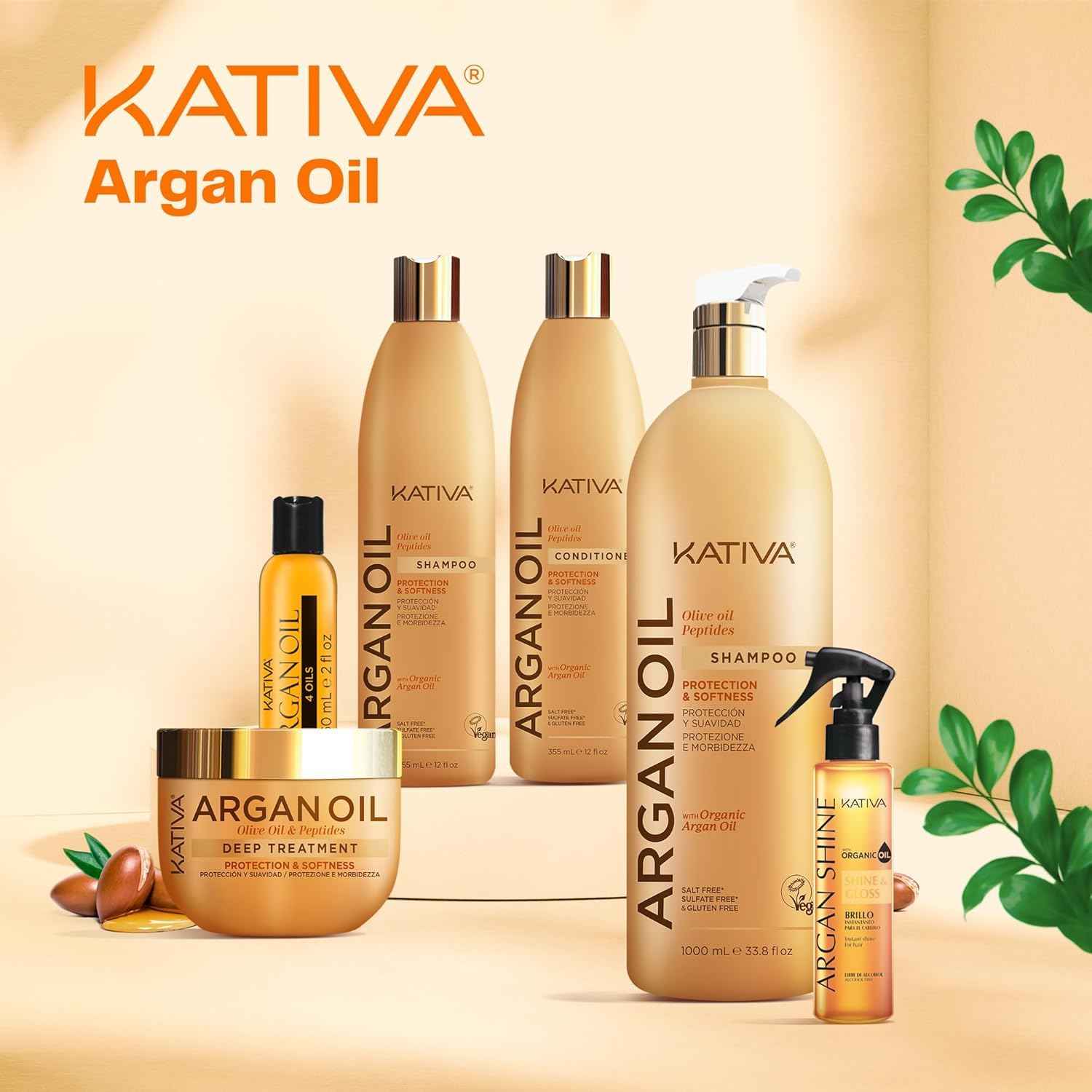 Kativa Argan Oil Shampoo 1000 ml.