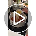 Amazon Basics Linen Gray Ceramic Nonstick Cookware 8-Piece Set - Oven & Dishwasher Safe, Induction Compatible