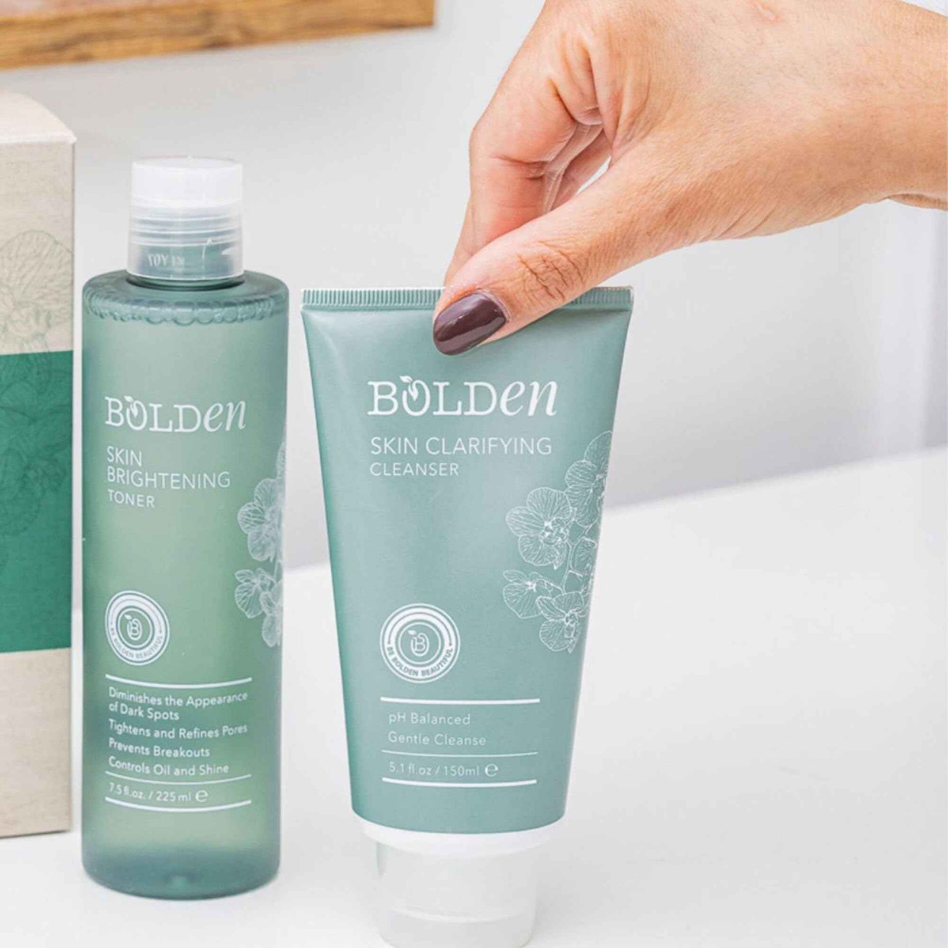 BOLDEN | Cleansing Duo Bundle | Daily Skincare Routine for Oily & Acne Prone Skin | Helps Prevent Blemishes, Brightens Dark Spots, & Improves Skin Tone | 2-Pack