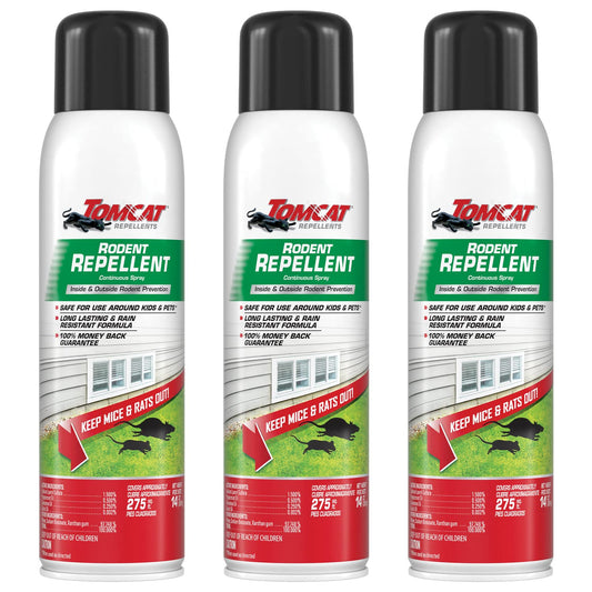 Tomcat Repellents Rodent Repellent Continuous Spray, 3-Pack, 14 oz