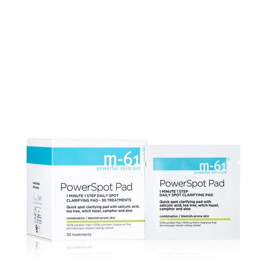 M-61 PowerSpot Pads - 30 Treatments- 1-minute, 1-step clarifying treatment pad with salicylic, tea tree & camphor