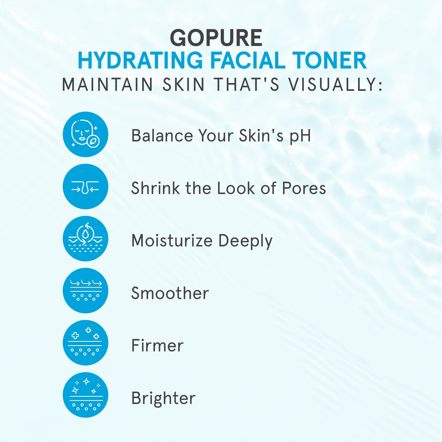 goPure Hydrating Facial Toner - Plump and Nourish The Look of Skin, 4 fl. oz.